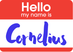 cornelius name tag